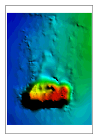 Customised Presentation Map of a 1m Digital Elevation Mine Dump Model